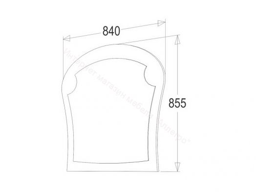 Зеркало навесное "Ольга-1Н"