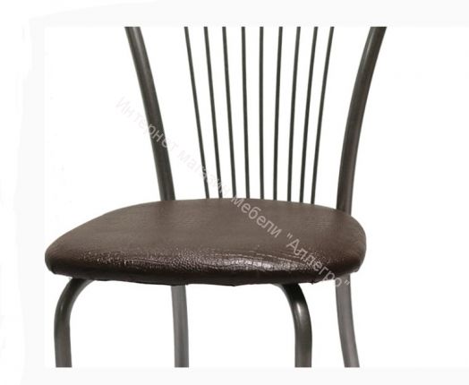 Кухонный стул "Лайт 1" шоколадная рептилия/серебристый металлик