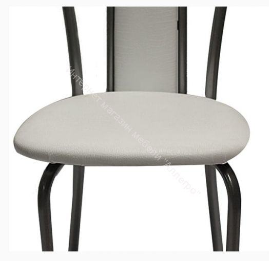 Кухонный стул "Венский мягкий" белая рептилия/серебристый металлик