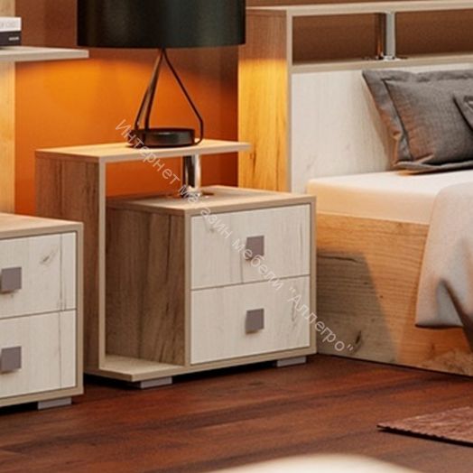 Тумба прикроватная "Ольга 17" с 2-мя ящиками