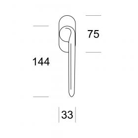 Оконная ручка Salice Paolo Elan 6268 DK