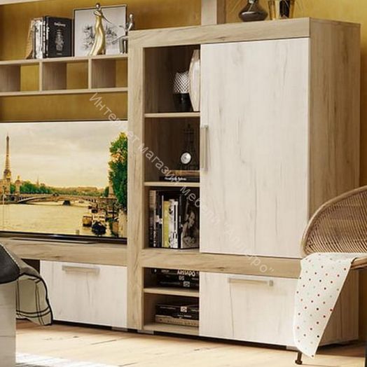 Шкаф "Ольга 19" комбинированный низкий