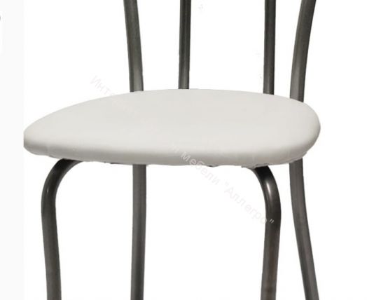 Кухонный стул "Венский 2" белая рептилия/серебристый металлик