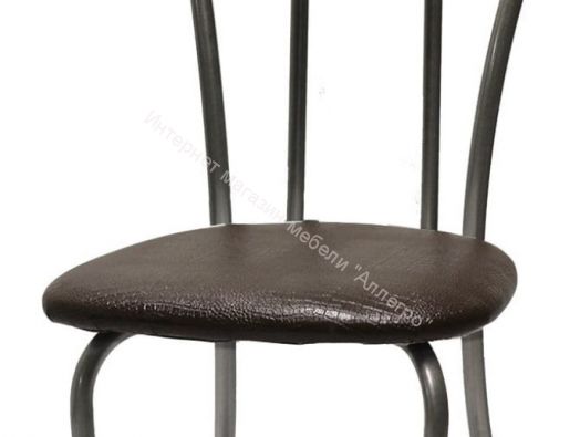 Кухонный стул "Венский 2" шоколадная рептилия/серебристый металлик