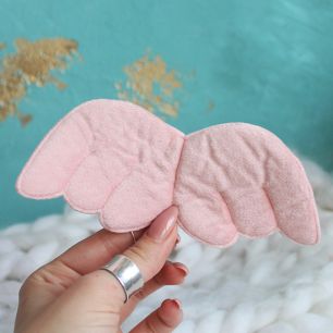 Кукольный аксессуар Крылья ангела пудрово-розовые 14 см