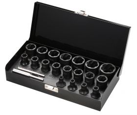 1/2"DR. Поворотные торцевые головки (21 шт)