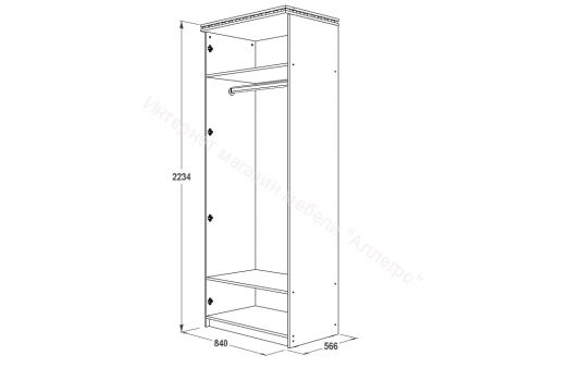 Шкаф "Ольга 13" 2-х дверный для одежды