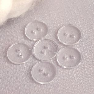 Набор Прозрачные пуговицы для творчества матовые, 10 шт. 20мм