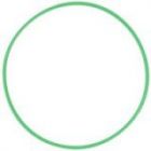 Обруч юниорский Chacott 102 зеленый