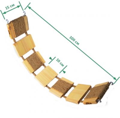 Мостик 100см натуральное дерево