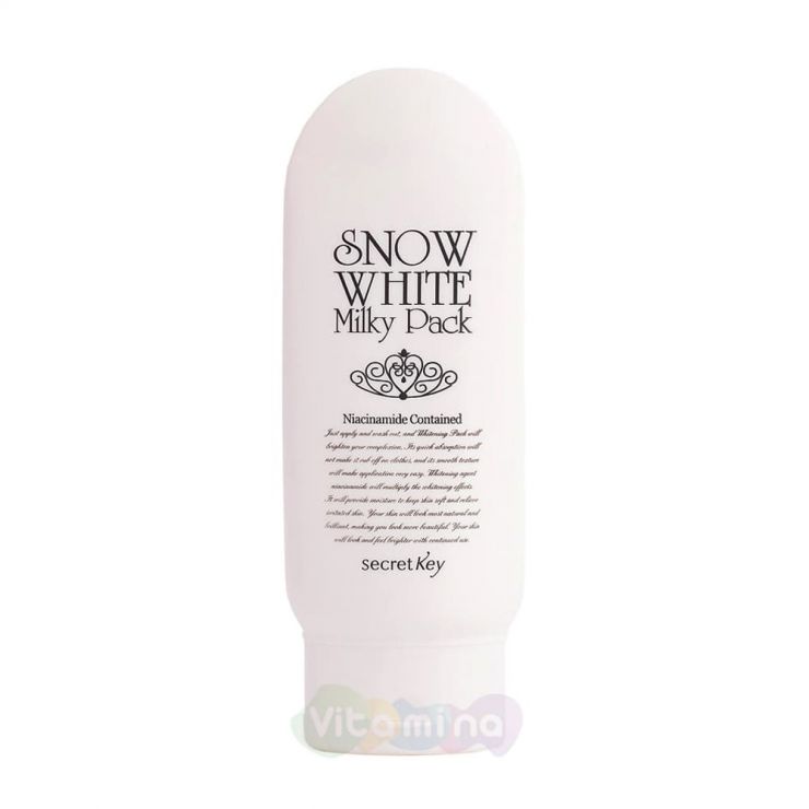 Secret Key Отбеливающая маска для лица и тела Snow White Milky Pack, 200 г