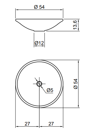 Раковина Antonio Lupi Rim Rim54 54x54 ФОТО