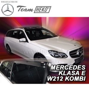 Дефлекторы ветровики на Mercedes Benz E-class W212 Estate T-model для окон вставные - Heko 23289