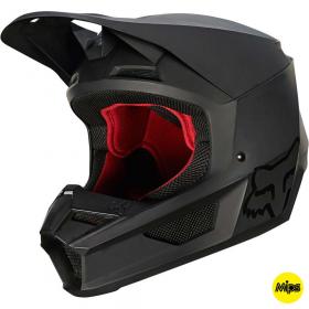 Fox V1 Matte Black MIPS шлем внедорожный