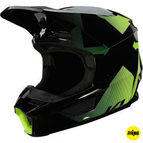 Fox V1 Tayzer Black шлем внедорожный