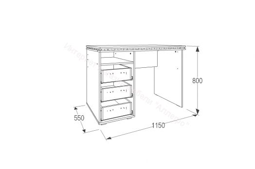 Полка "Ольга 13" настольная