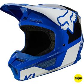 Fox V1 Revn Blue шлем внедорожный