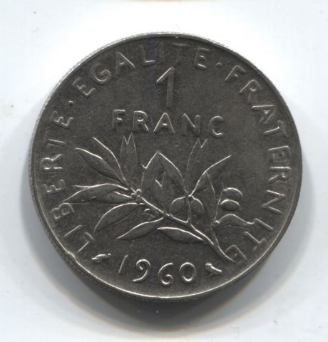 1 франк 1960 Франция