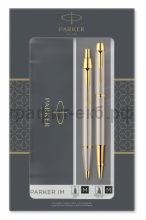 Набор Parker IM Ручка-роллер + Ручка шариковая Brushed Metal GT Core TK223 2093217