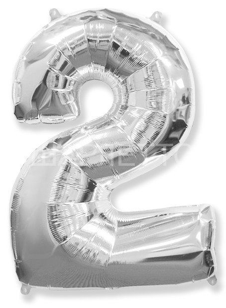Цифра "2" серебро