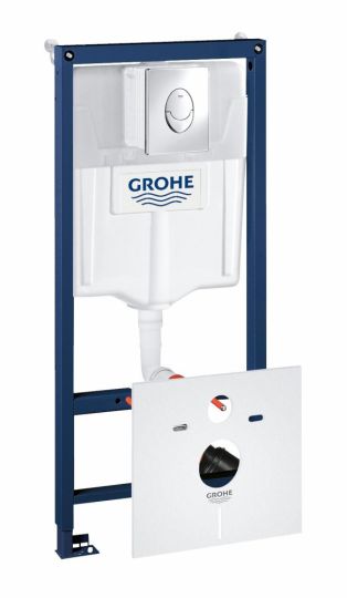 Инсталляции для унитазов Grohe Rapid SL 38750001 (комплект 4 в 1 с кнопкой смыва) ФОТО