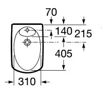 Крышка Roca Dama Senso 806510004 для биде схема 2