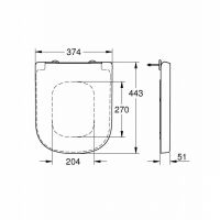 Крышка-сиденье Grohe Euro Ceramic 39330001 с микролифтом схема 2