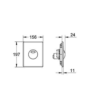 Кнопка для инсталляции Grohe Skate 38862SH0 ФОТО