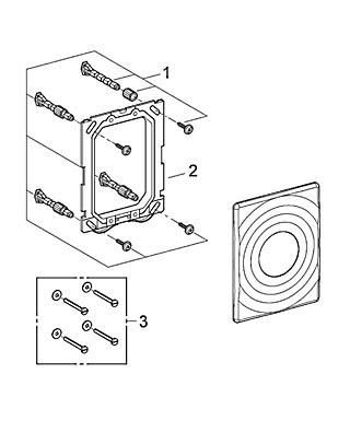 Кнопка для инсталляции Grohe Surf 38574000 схема 6