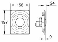 Кнопка для инсталляции Grohe Surf 38574000 схема 7