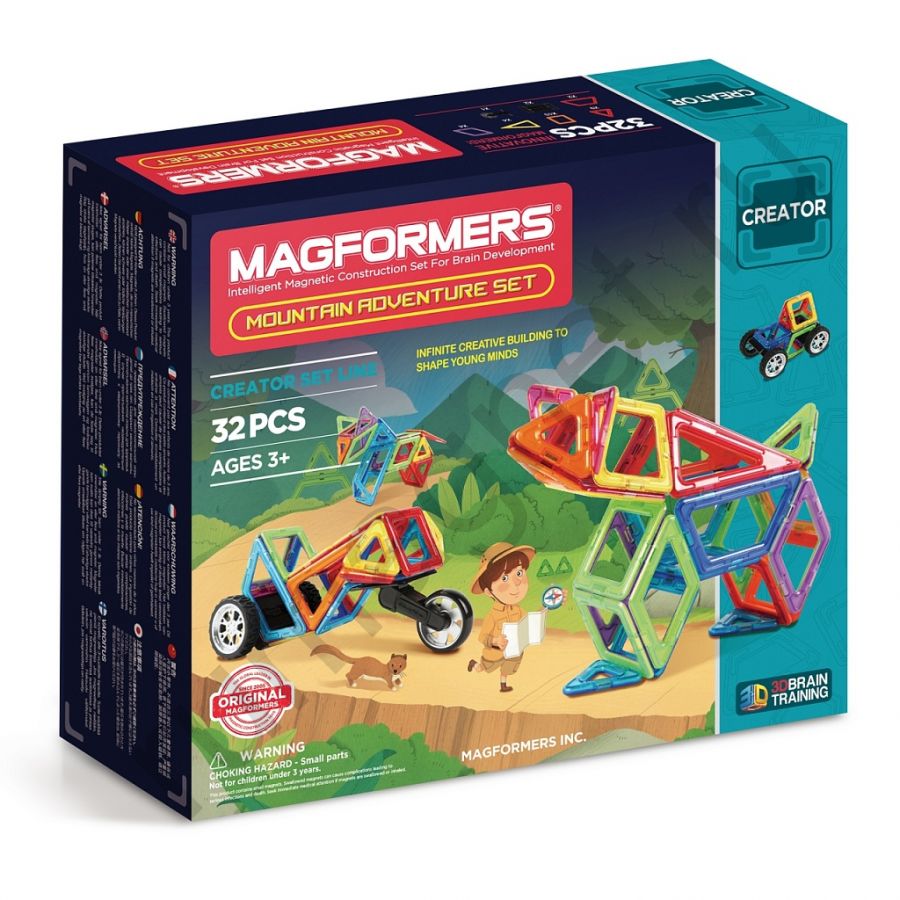 Магнитный конструктор MAGFORMERS 703011 Adventure Mountain 32 set