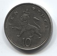 10 пенсов 2001 Великобритания