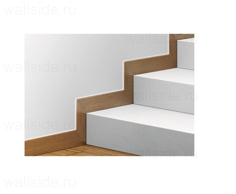 Плинтус скрытого монтажа без нижней полки