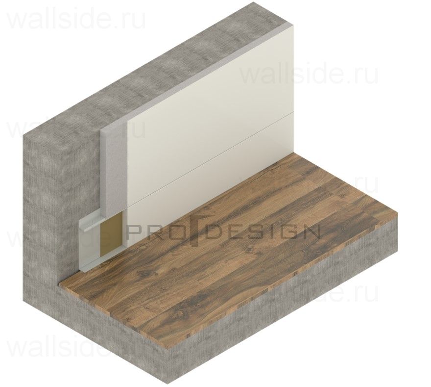 Плинтус скрытого монтажа