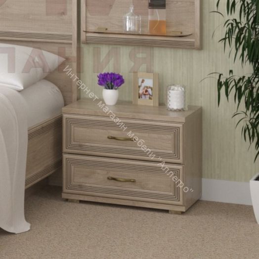 Карина Тумба прикроватная ТБ-1061 с 2-я ящиками