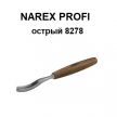 Профессиональный резец по дереву 8 мм (N41, профиль острый 8278 х 08) Narex Profi 827808