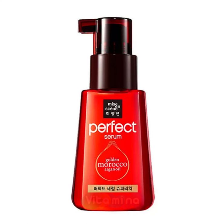 Mise En Scene Сыворотка-масло для максимального увлажнения и питания волос Perfect Serum Golden Morocco Argan Oil Super Rich
