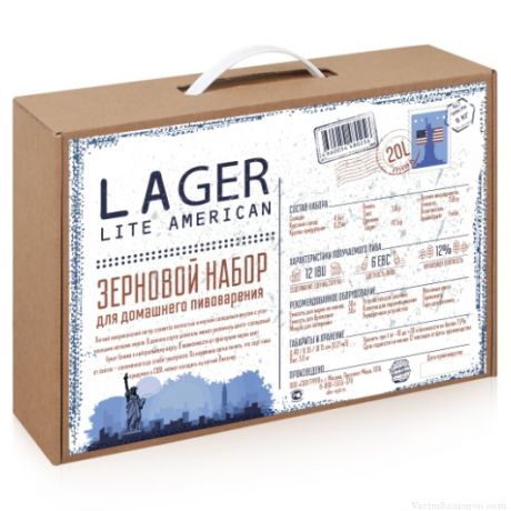 BrewBox «Lite American Lager» (Легкий Американский Лагер) на 23 л пива