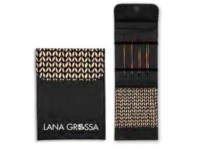 Набор разъемных спиц Lana Grossa, малый (дерево, Simfony, ткань), цвет черный 19649998