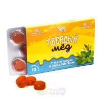 HoneyWay Мёд твёрдый с ментолом и эвкалиптовым маслом