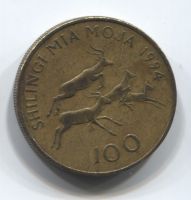 100 шиллингов 1994 Танзания