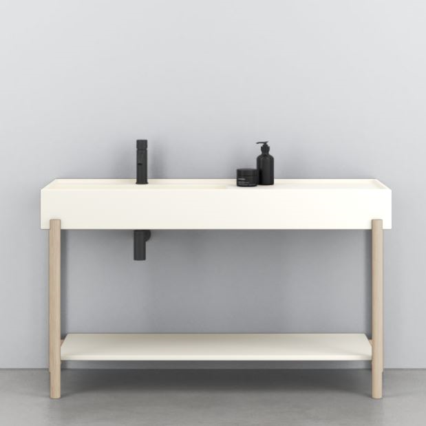 Изображение Консоль для раковины Cielo Plinio PNSTE из массива дерева 145х48