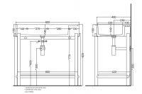 Консоль для раковины Cielo Plinio PNST85E из массива дерева 90х48 схема 6