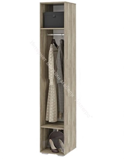 Пенал "Наоми" ПН-14 Белый глянец/Дуб каньон