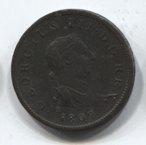 1/2 пенни 1807 Великобритания