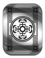 Магическая карта "Колесо фортуны", 45 х 35 мм, сталь с покрытием