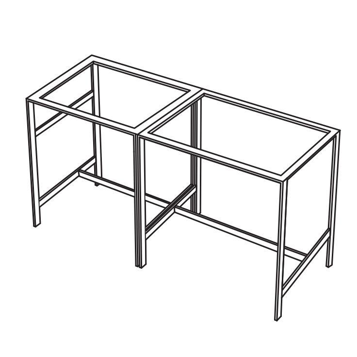 Изображение Консоль из стали в 3-х цветах для раковины Cielo Narciso Vanity NAST 130х50