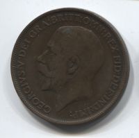 1 пенни 1912 Н Великобритания