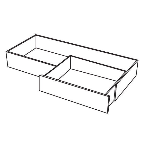 Изображение Консоль для раковины Cielo Milano MIBCE с ящиком, отделанным натуральным шпоном 120х50