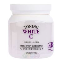 Etude House Увлажняющая осветляющая ночная маска для лица Toning White C Double Effect Sleeping Pack, 100 мл